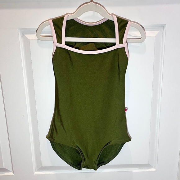 Yumiko Becky Leotard Green Xsmall - Picture 1 of 5